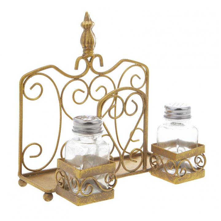 نگهدارنده دستمال کاراجا مدل Rustik Pecetelik Gold